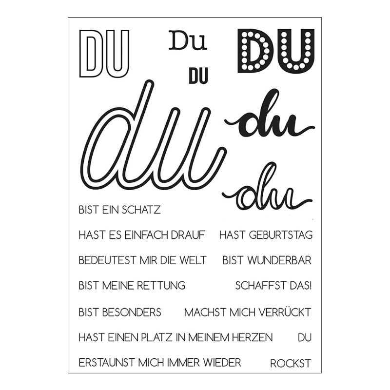

German Silicone Clear Seal Stamp DIY Scrapbooking Embossing Photo Album Decor
