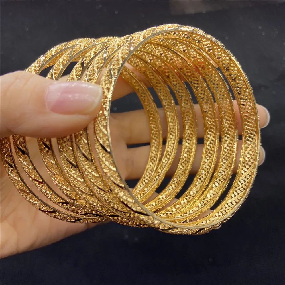 Ethlyn 4 шт./лот свадебные браслеты золотого цвета для женщин невесты