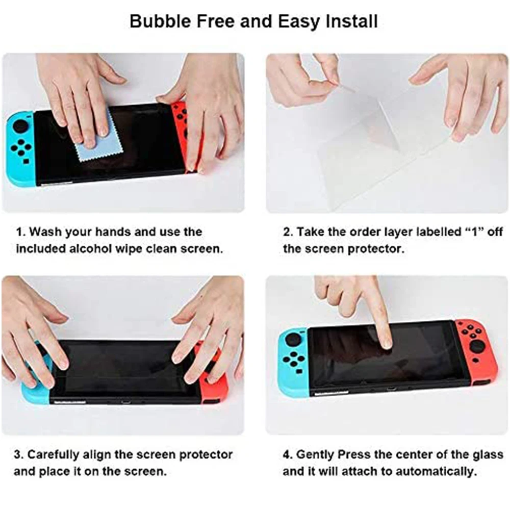 Защитное стекло для Nintendo Switch 2 упаковки закаленное Защита экрана Nintendos Lite NS