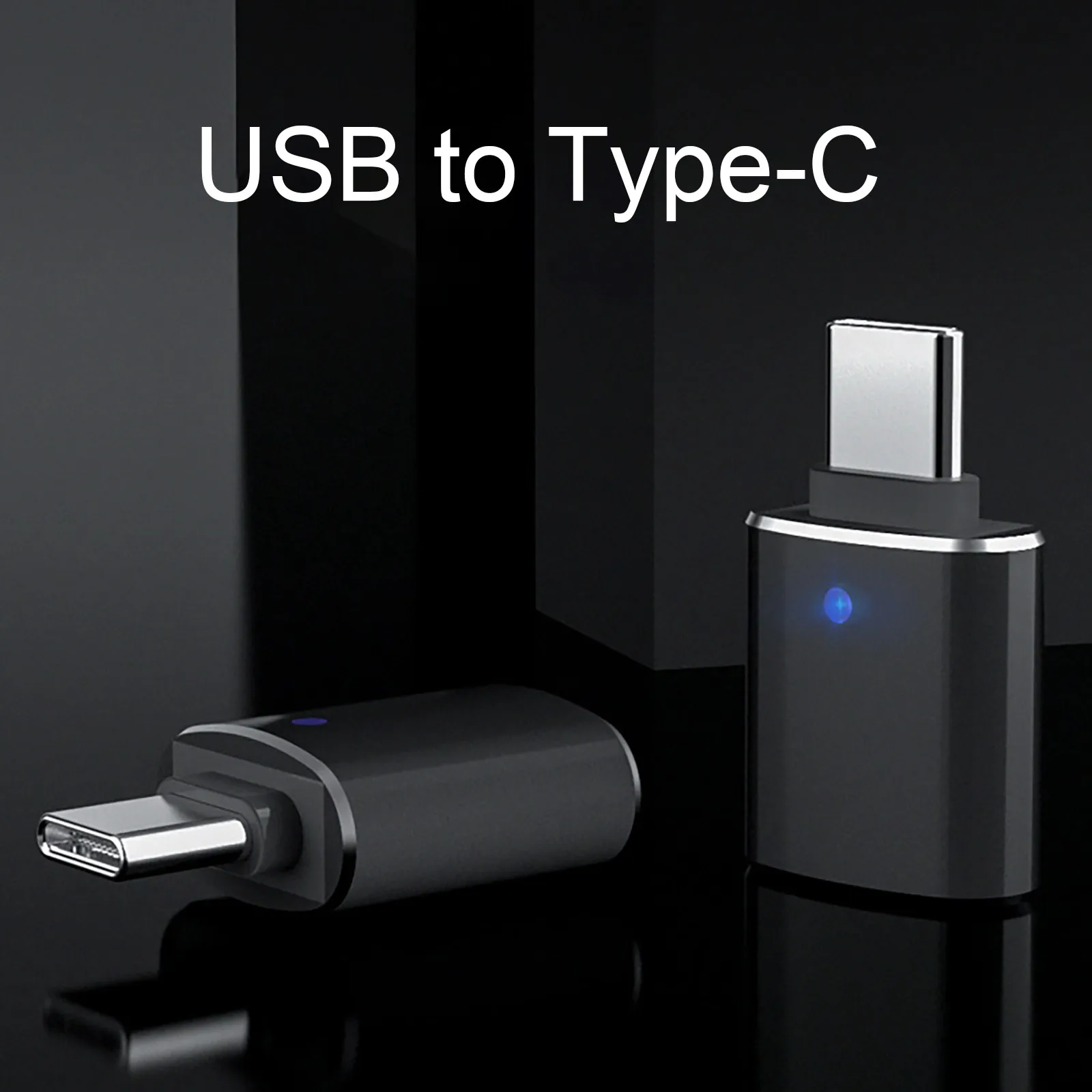 Type C Android OTG data головка со светом адаптер переходник USB Женский к Male световым