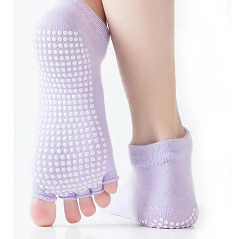 Носки женские нескользящие с поддержкой лодыжки для йоги пилатеса фитнеса