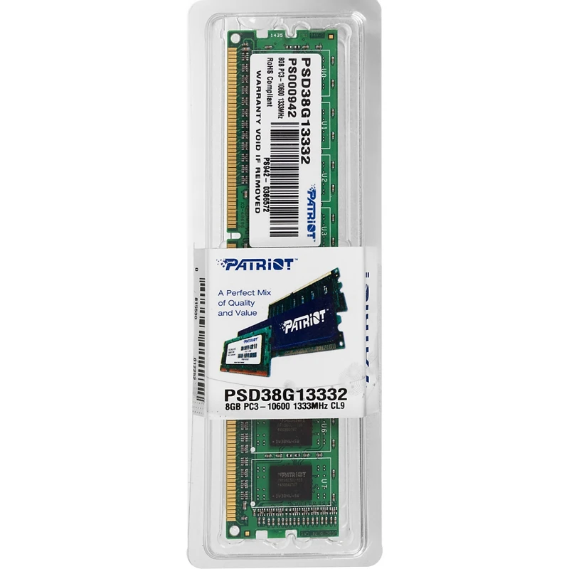 Модуль памяти PATRIOT PSD38G13332 DDR3 8Гб|Оперативная память| |