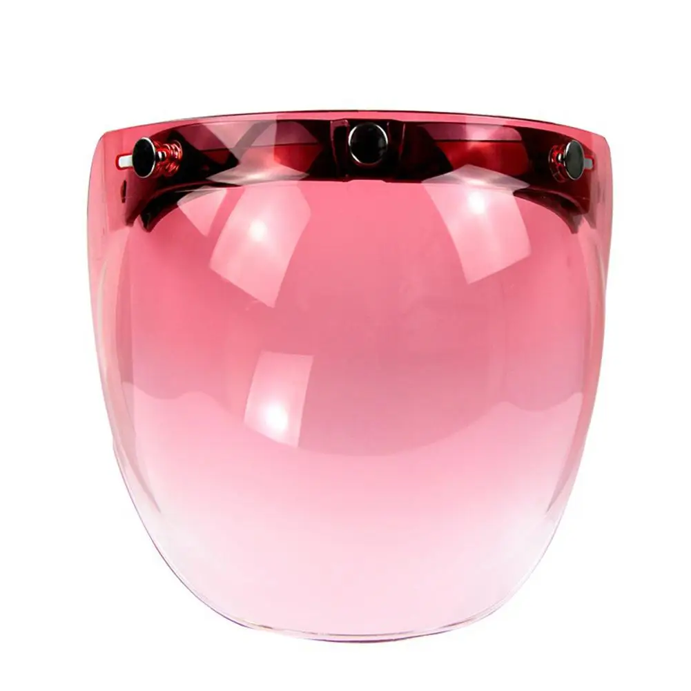 Мотоциклетный шлем объектив с открытым лицом козырек Объектив Ретро 3 snap