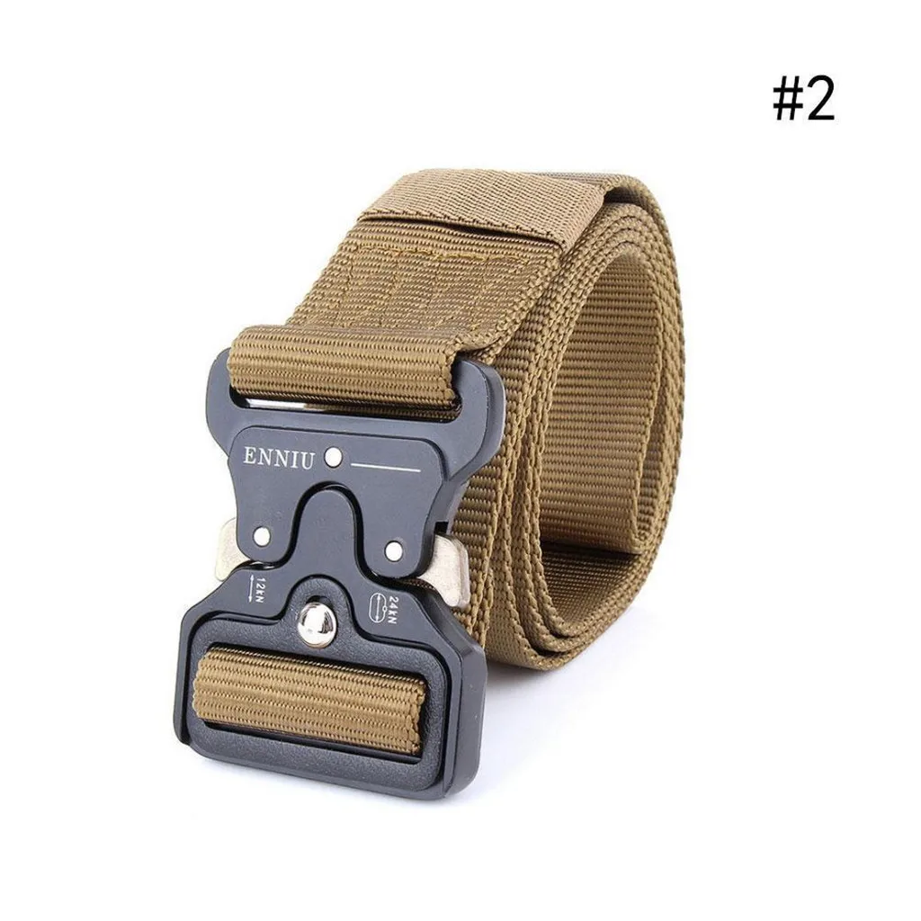 

Men's Tactical Military Belts Heavy Duty Army Adjustable Nylon Belt Outdoor Police Metal Buckle Belt Cinturones Para Hombre