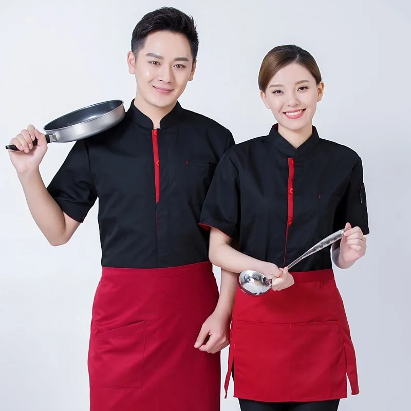 Ресторан отеля столовая для кухни шеф повара Униформа летняя одежда с коротким