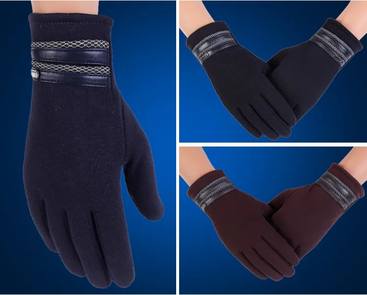 Роскошные кожаные мото Guantes PU лоскутные толстые перчатки мужские зимние перчатки мужские мотоциклетные теплые перчатки противоскользящие