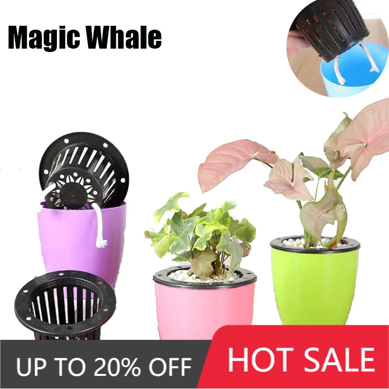 Новые двухслойные завод цветок ящик для комнатных растений горшок дома и сада