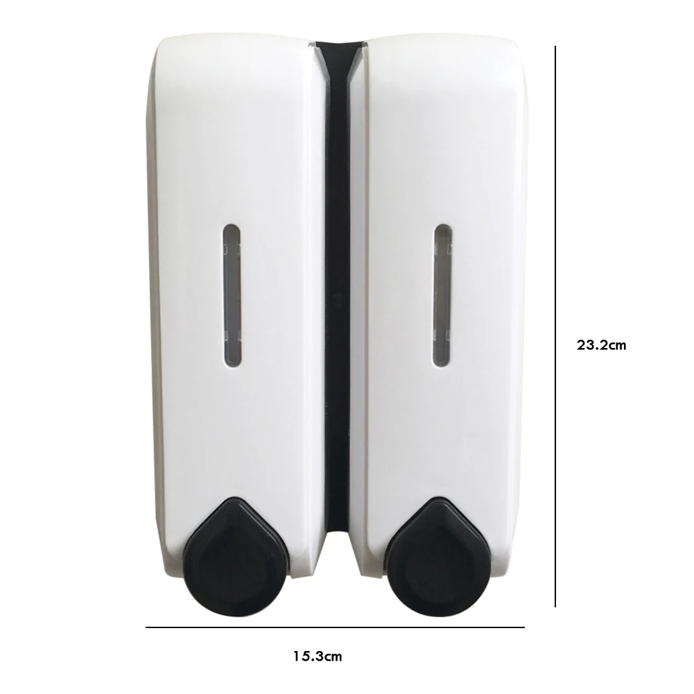 

Practical Soap Dispenser Sterilizing Wall Mounting ABS Hand Cleaning Double-head Pump for Household Hygiene Decoration