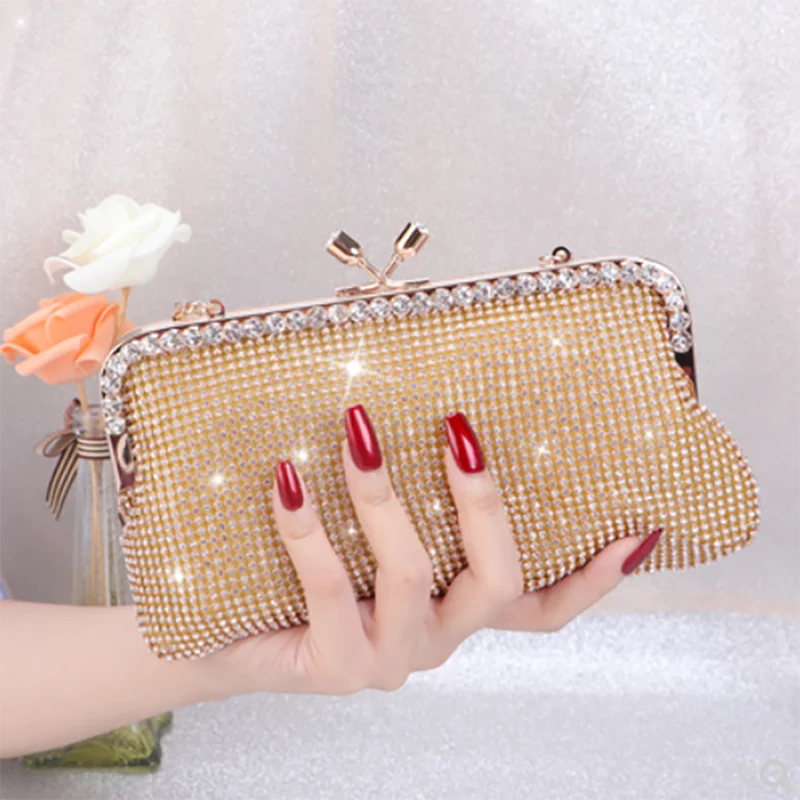 Роскошный клатч с кисточками вечерние женские сумки свадебные металлической