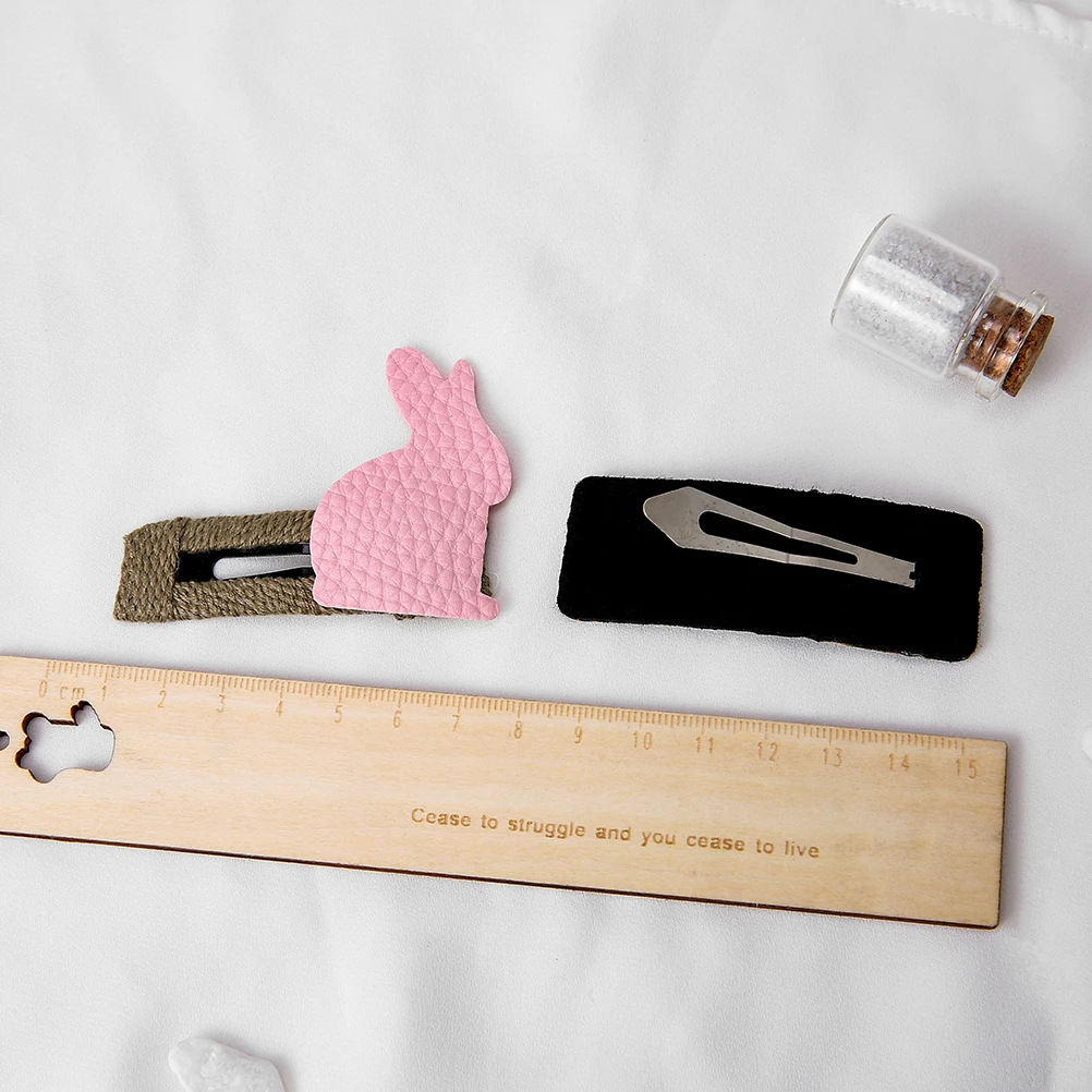 М мизм 2 шт пу хлопок девушки заколки для волос милые животные женщин BB Дети