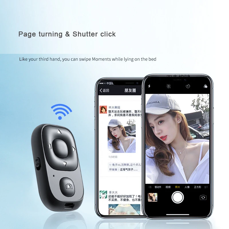 NULIER Bluetooth пульт дистанционного спуска затвора селфи кнопка для TikTok телефоны