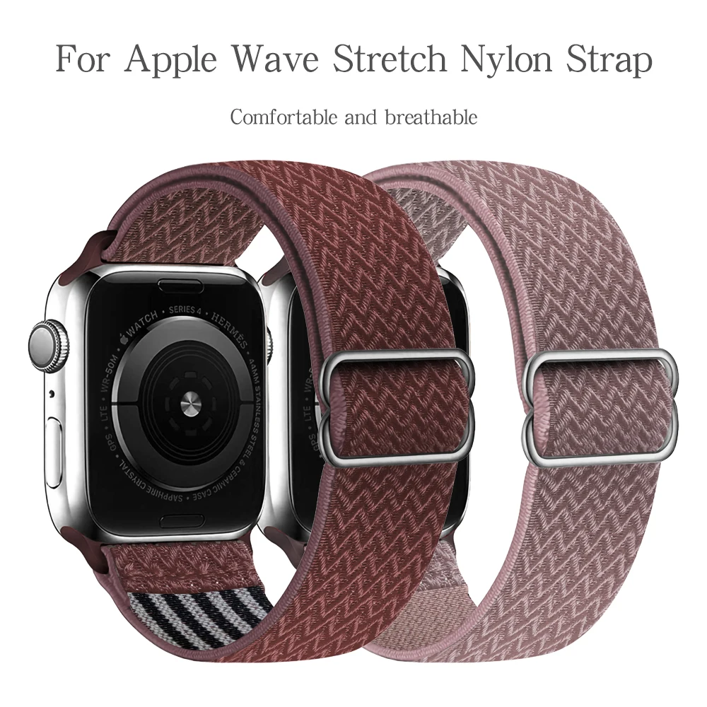 

Ремешок для Apple Watch 38 мм, 40 мм, 42 мм, 44 мм, регулируемый, эластичный