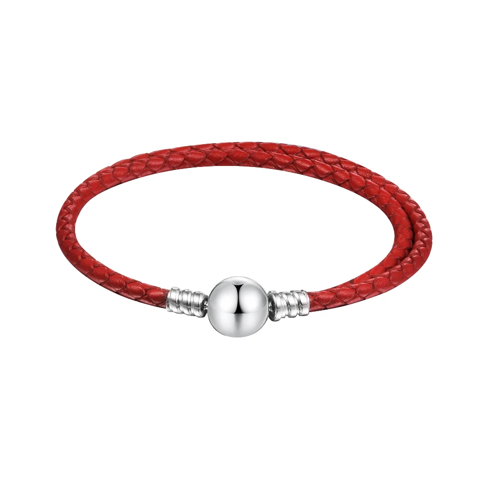 

Женский плетеный браслет из серебра 925 пробы, с круглой застежкой