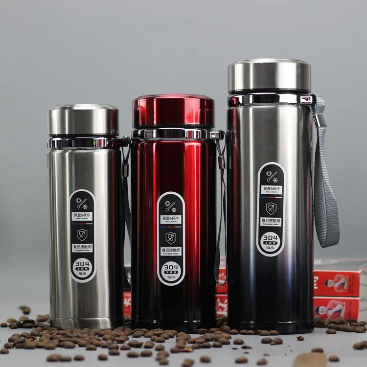 

High capacity Business Thermos Mug Stainless Steel Tumbler Insulated Water Bottle Portable Vacuum Flask For Office Tea Mugs