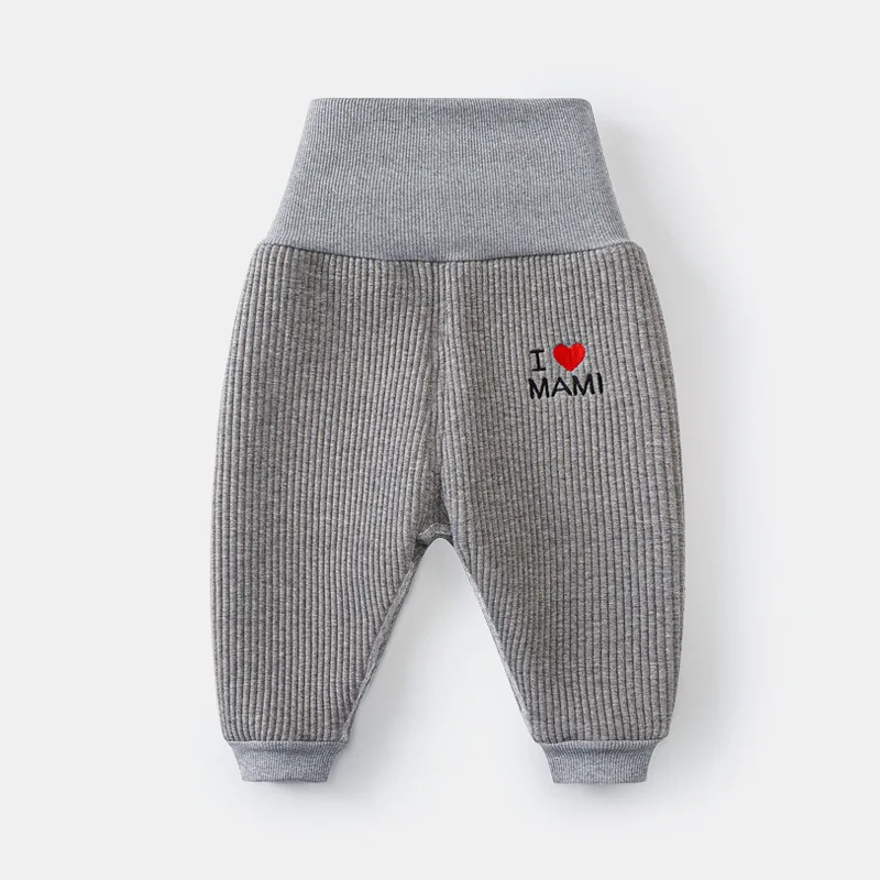 

3-24M Boy Thick Pants Winter Baby Thicken Cotton Boy Baby Big PP Pants Loose High Elastic Waist Autumn Fall Girls Trousers