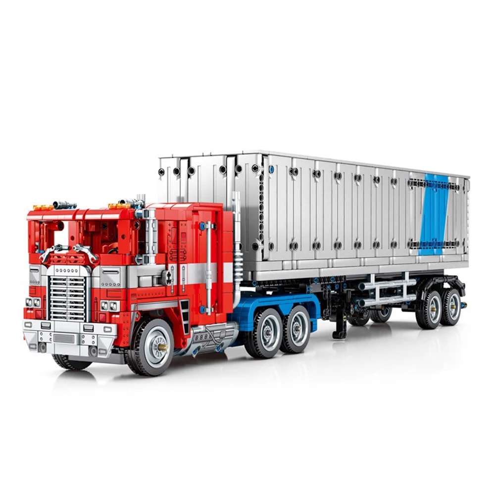 

Creator Expert High-tech Optimused Prime Tractor Truck Engineering Car Moc Modular Bricks Building Blocks Model Technical Toys