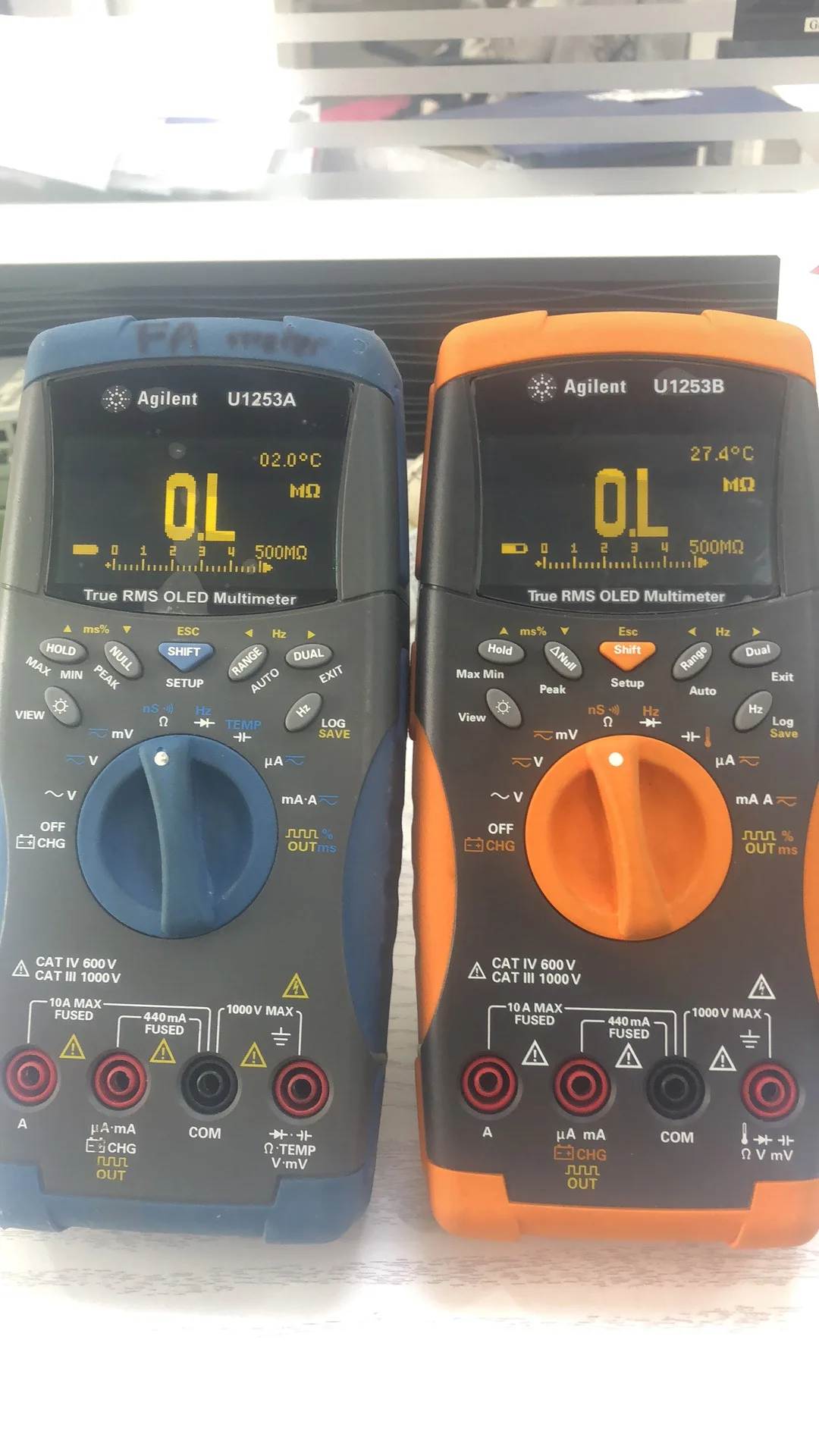 

Multimeter screen U1273 display, U1253 display multimeter screen