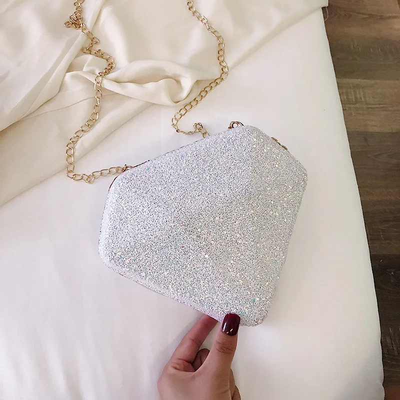 Роскошная вечерняя женская сумка на плечо модная сумка-мессенджер с цепочкой и