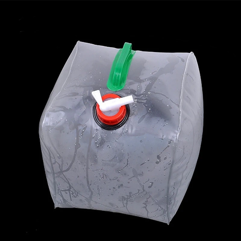 

10L Water Storage Water Bags Collapsible Water Tank Emergency Water Bucket PVC Bag Trip Hiking Barbecue Picnic Outdoor Camping