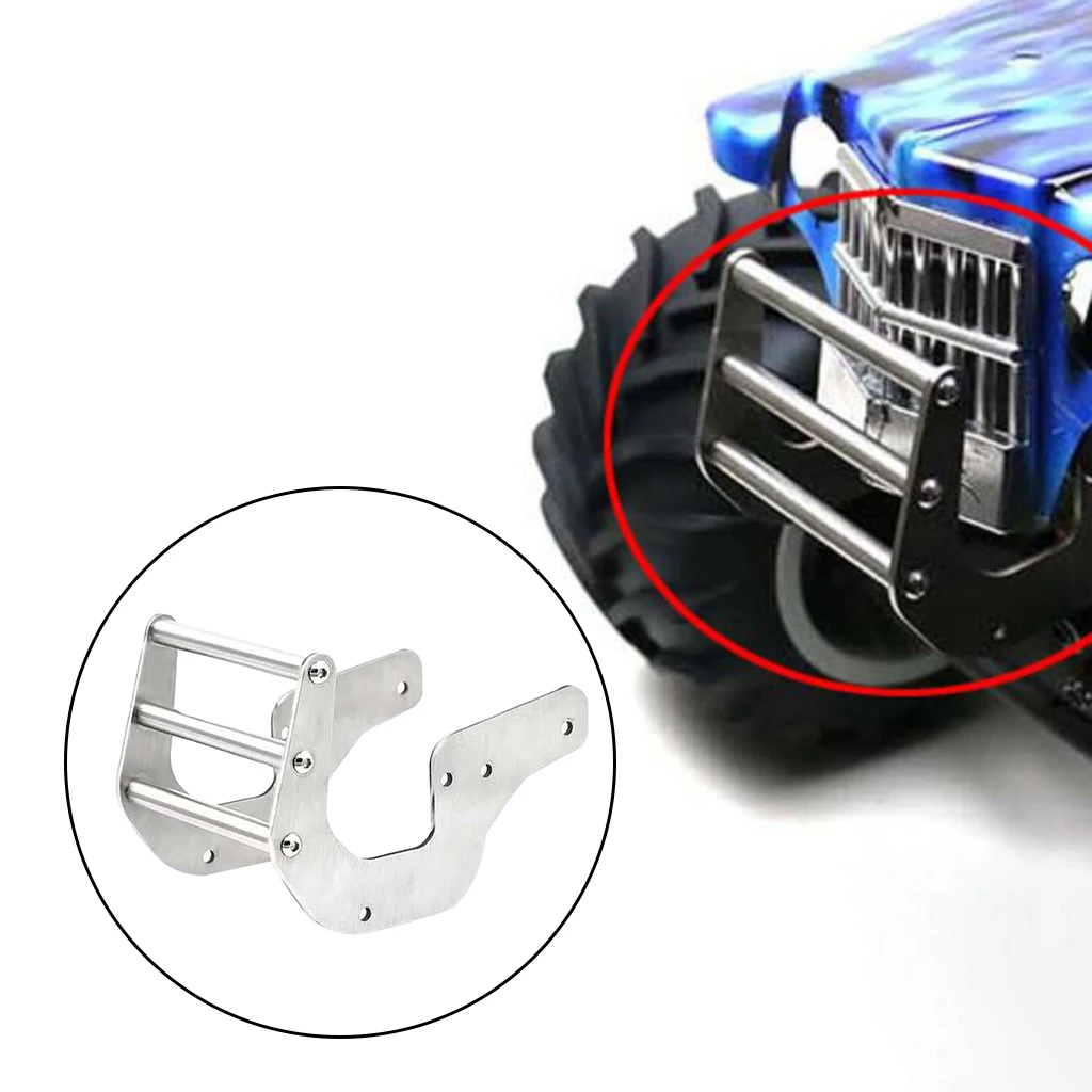 

Передний бампер из нержавеющей стали для LOSI 1/10 4WD RC Monster Truck, сборка «сделай сам»