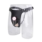 Мужское нижнее белье, эротические кожаные трусы без промежности, фетиш, мужские трусы-Пояс верности, взрослые трусы для БДСМ, бондаж, геев, секс