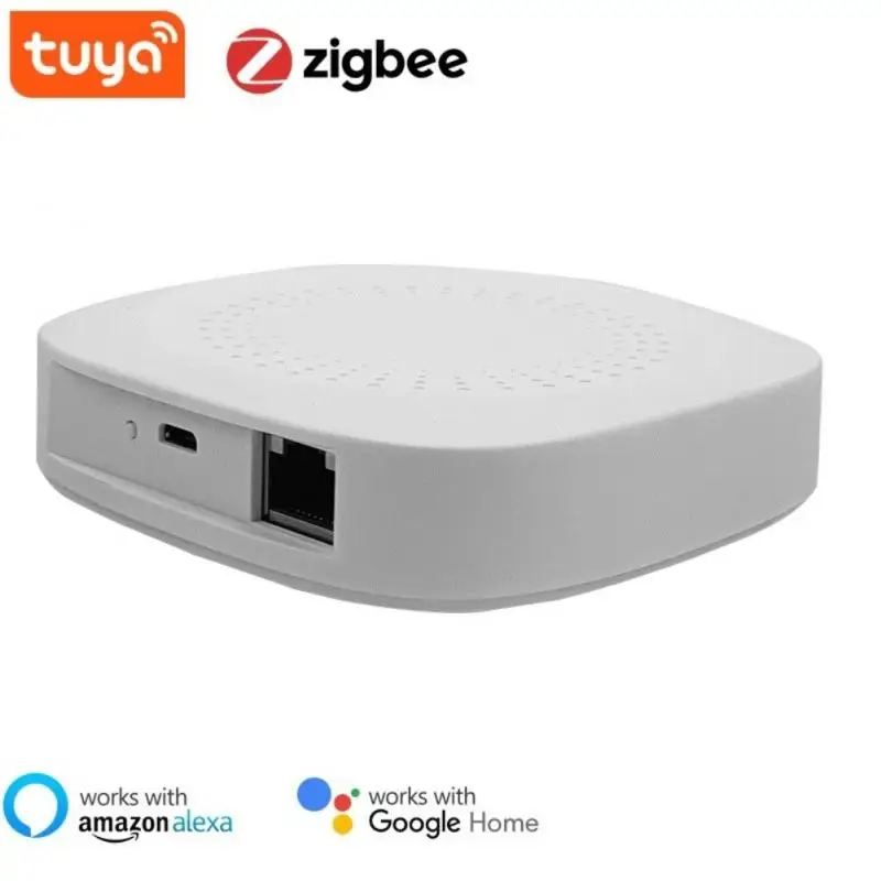 

Шлюз Tuya Zigbee Bridge для умного дома, хаб с дистанционным управлением через приложение Zigbee, работает с ассистентом Alexa