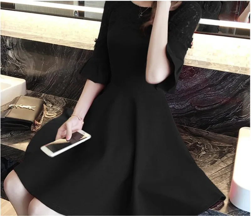 Мода 2020 женское кружевное платье Элегантное милое повседневное тонкое летнее