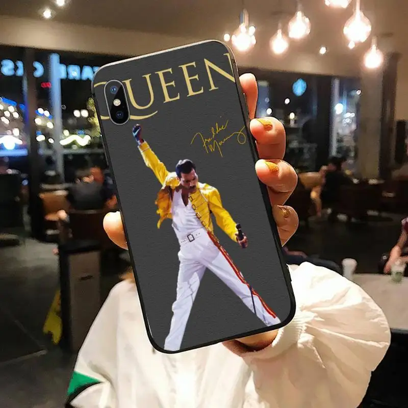 

Freddie Mercury famous Queen band luxury mobile coverPhone Case for iPhone 11 12 pro XS MAX 8 7 6 6S Plus X 5S SE 2020 XR