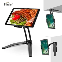 fimilef tablet stand wall mount adjustable stand 2 in 1 kitchen walldesktop for ipad air mini iphone xs desk tablet stand