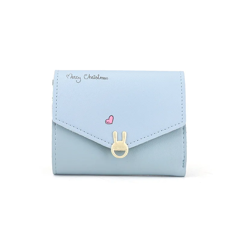 Известный бренд милый кролик женский кожаный кошелек маленький тонкий короткий