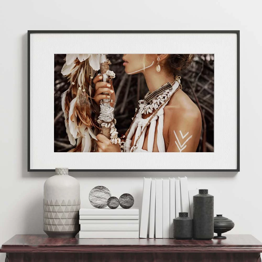 

Scandinav Pretty Girl Nordic Poster And Prints Wall Art Canvas Painting Modern poster Wall Pictures For Living Room Unframed