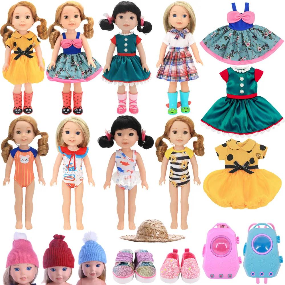 Doll Clothes Cartoon Dress Shoes For 14.5 Inch Nancy Doll&BJ