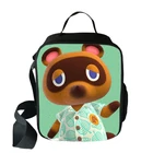 Сумка-холодильник для ланча с перекрестными животными, мультяшная переносная сумка для термической еды для девочек, сумки для пикника для школы, сумка-тоут для мальчиков