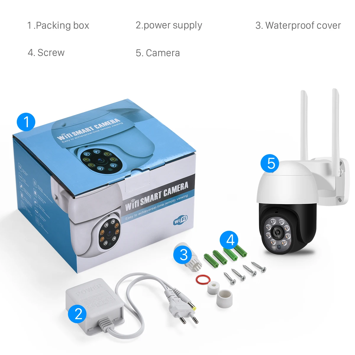 BESDER 5MP PTZ Открытый Wi Fi IP камера 1080P Скоростная купольная AI безопасности