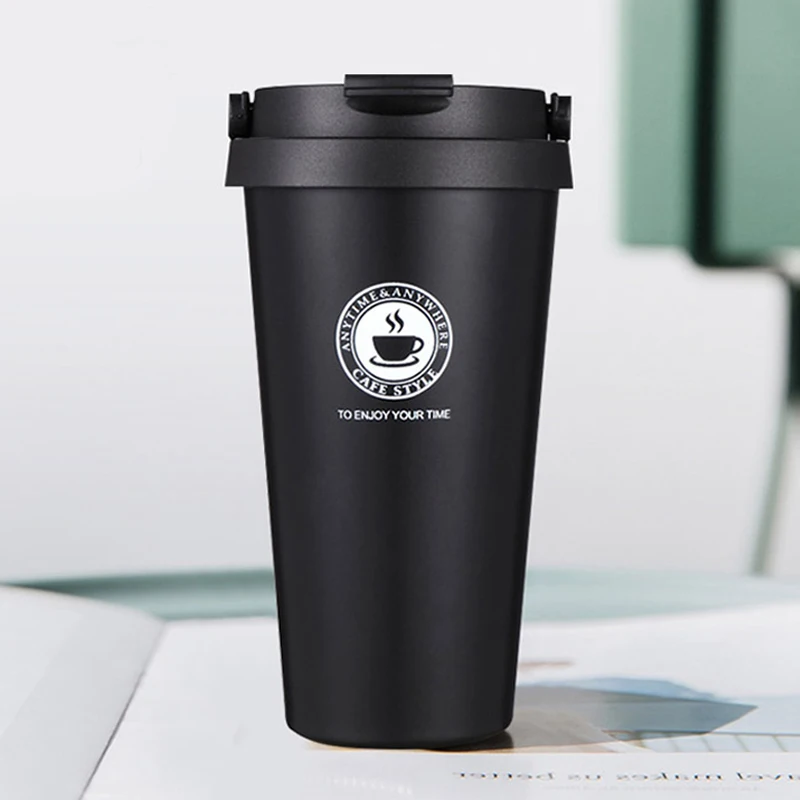 Новый Мода Термос 500 мл Кружка Для Кофе Двойными Стенками вакуумной Колба из