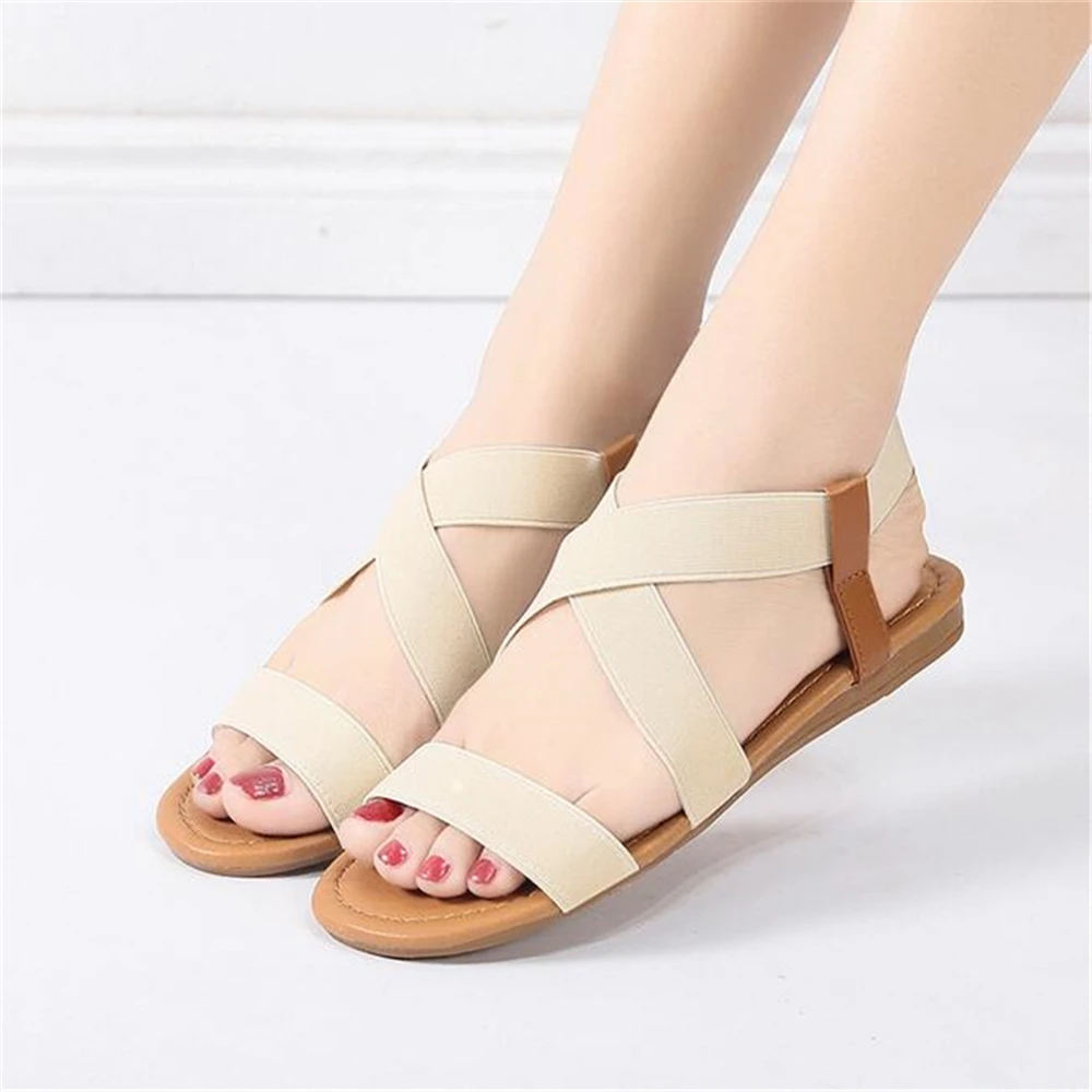 

Gladiator Women Sandals 2021 Hot Fashion Summer Beach Roman Sandal Flip Flops Shoes Ladies Flat Sandalias Mujer female Shoes