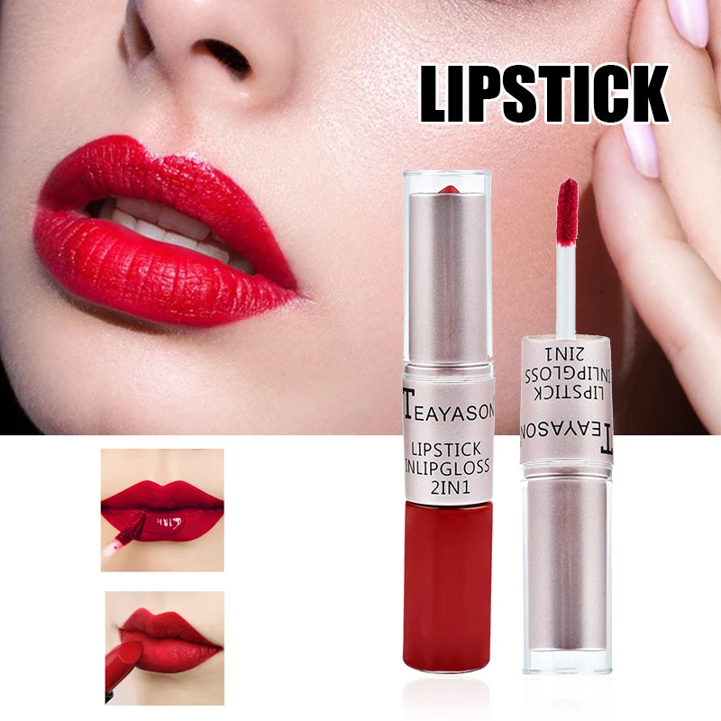 

High Quality Matte Lipgloss Moisturizing Long-lasting No Fade Non-stick Lip Glaze Lips Makeup