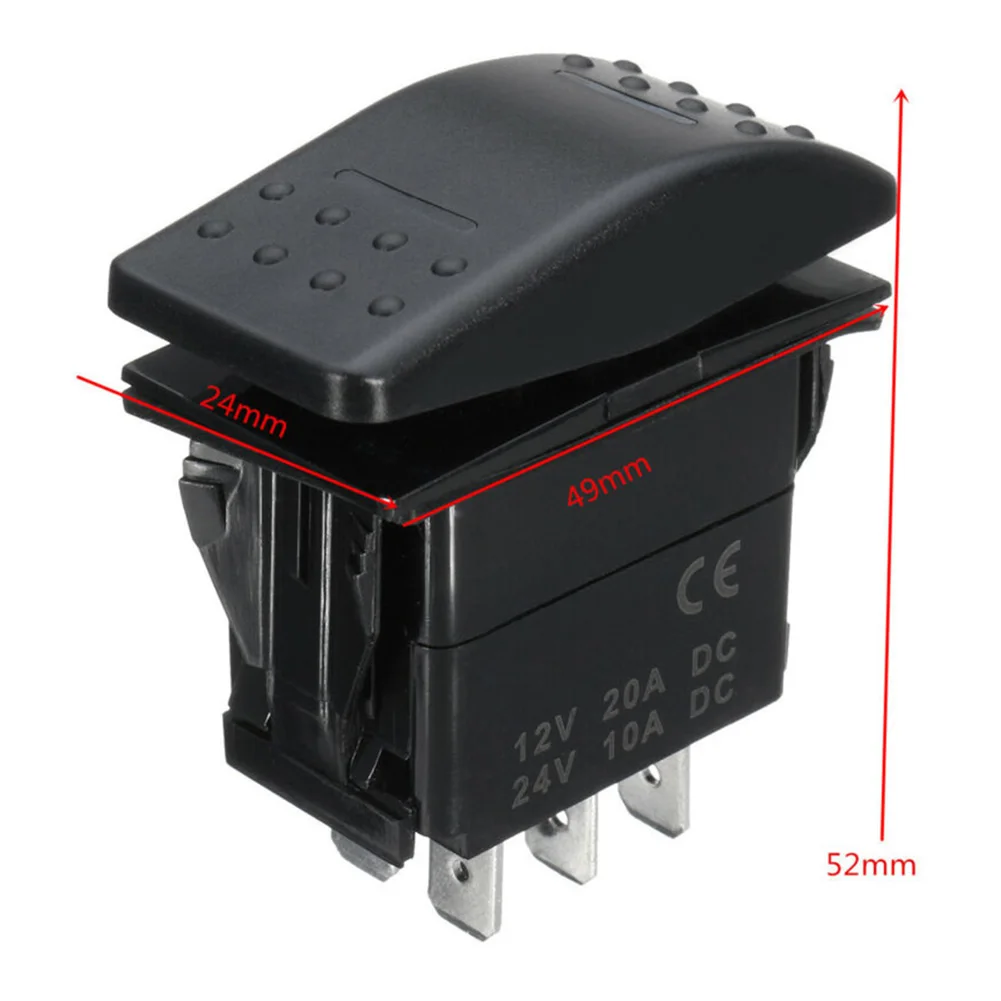 7Pin кулисный переключатель DPDT ON OFF 2 светодиодный морской Авто универсальный 12/24V