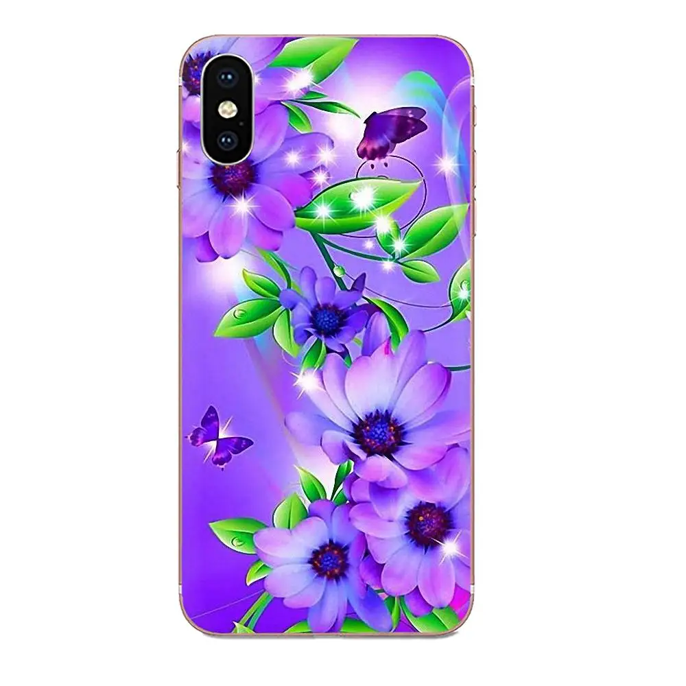 Мягкий чехол из ТПУ с узором для Apple iPhone 4 4S 5 5C 5S SE 6 6S 7 8 11 Plus Pro X XS Max XR красивый