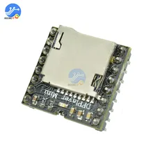 Мини MP3 DF плеер модуль MP3 аудио звуковой динамик декодирование доска для Arduino Sup порт ing TF карта u-диск IO/последовательный порт/AD