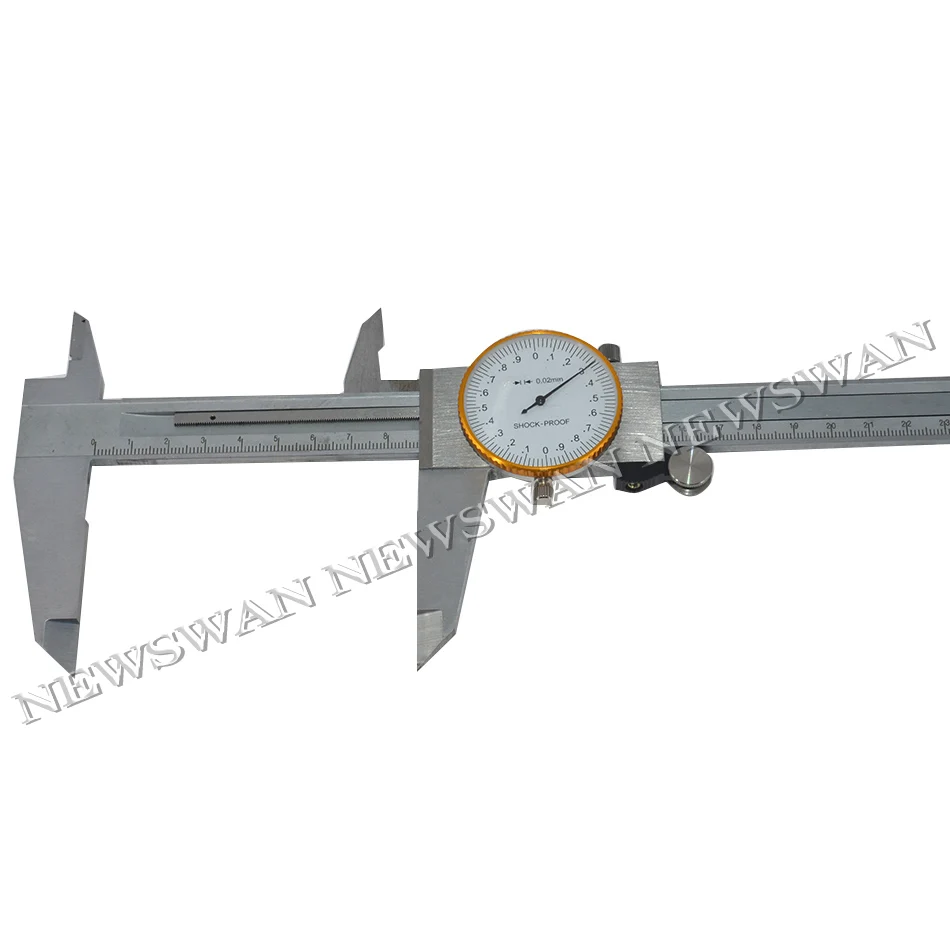 Venda Quente Original Vernier Caliper Calibre 0300 mm de Dial Alta Precisão Vernier Caliper Régua Calibre Medida Ferramenta Aço Inoxidável