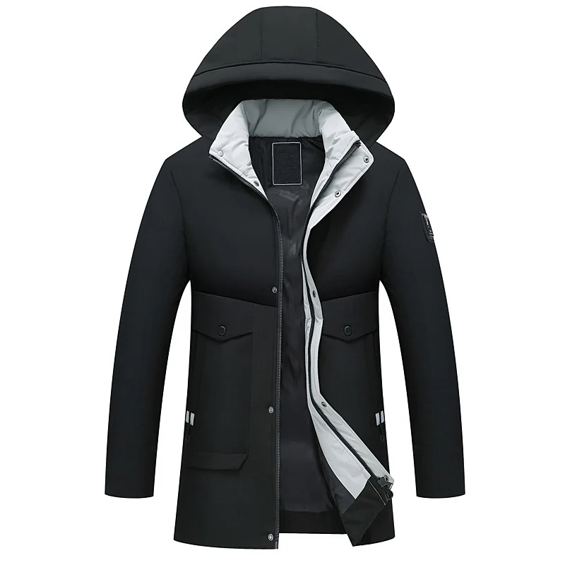 

Men Clothes 2019 Winter Jacket Men Hooded Cotton-padded Long Men Parka Jacket Thicken Warm Men Winter Coat Jackets