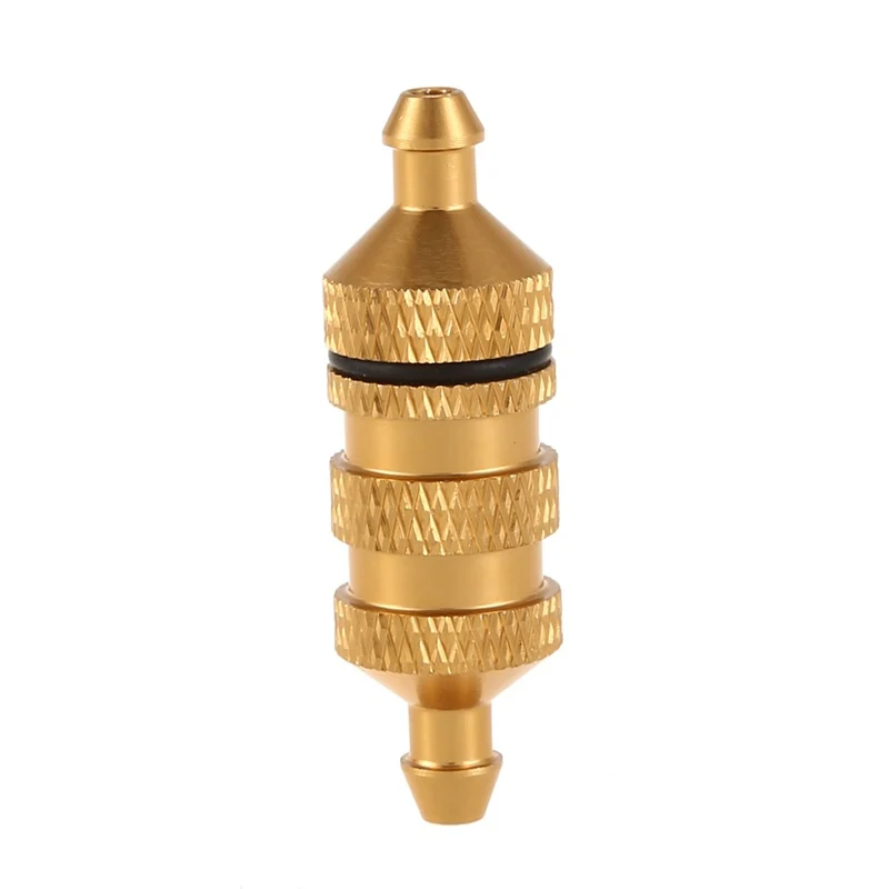 2 Pcs Aluminum alloy 02156 Fuel Filter Nitro Spare Parts for 1/10 1/8 RC Model Car Golden | Игрушки и хобби