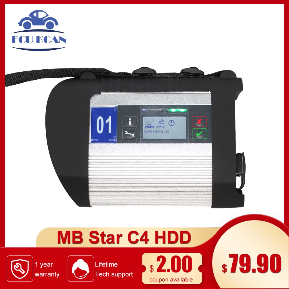 Диагностический инструмент MB Star SD C4 полный чип многоязычный с новейшим