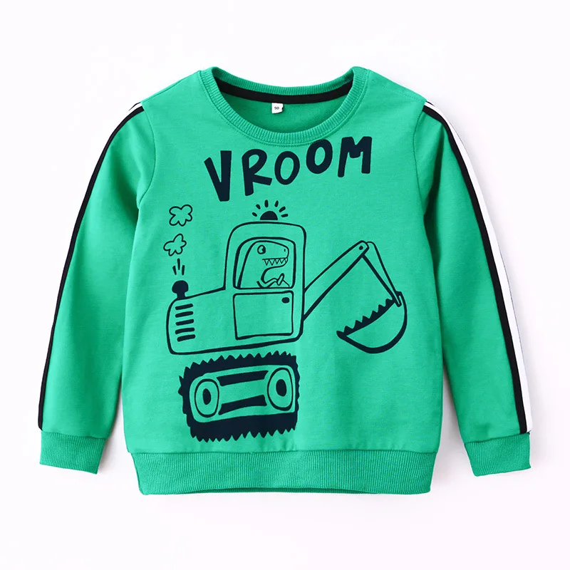 Свитер с принтом Зебра милым автомобилем пуловер для мальчиков сезон весна осень
