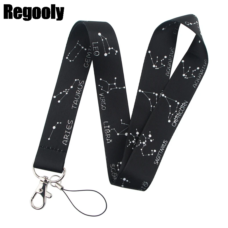 

Romantic Starry Sky Constellation Lanyard for Keys Phone Cool Neck Strap Lanyard for Camera Whistle ID Badge Cute webbings