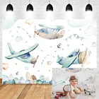 Виниловый фон MOCSICKA с рисунком для фотосъемки праздников, фон для фотосъемки на день рождения год, плоский баннер для мальчиков, облако и небо