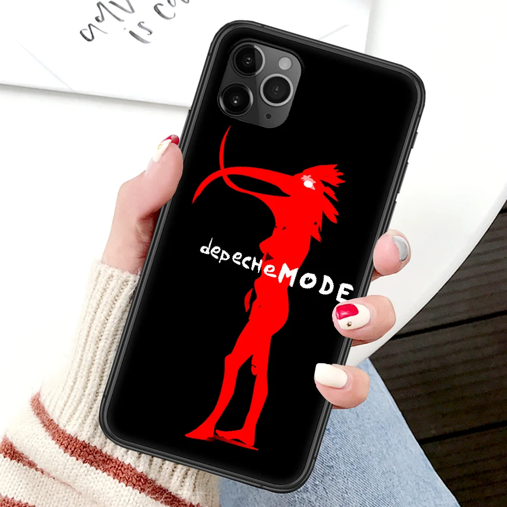 

Depeches Band Mode Phone Case For Iphone 4 4s 5 5S SE 5C 6 6S 7 8 Plus X XS XR 11 12 Mini Pro Max 2020 black Bumper 3D Etui