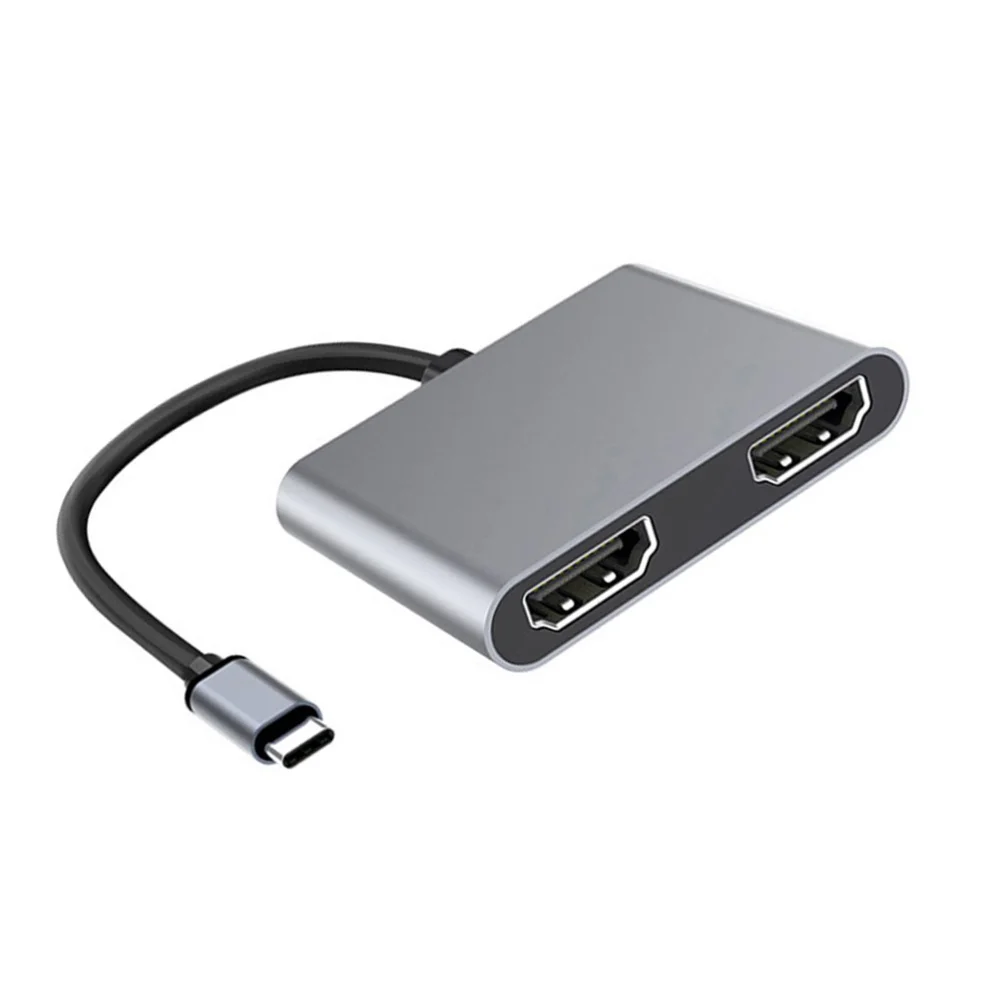 

4K Converter Dual USB Hub Type to Dual Converter USB Dock Station Hub