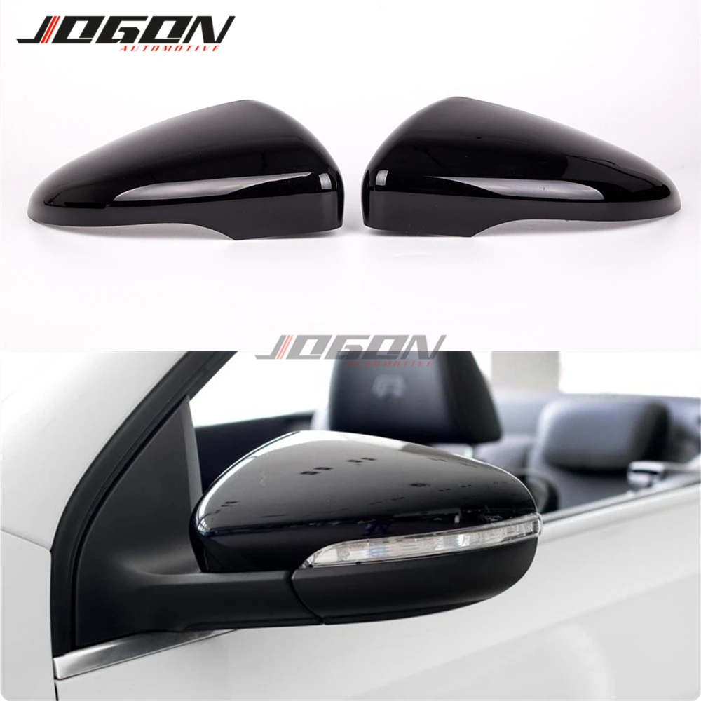 Аксессуары блестящая черная оправа крышка зеркала заднего вида для VW Golf 6 GTI R20 MK6